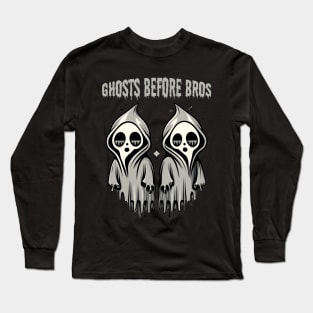 Ghosts Before Bros Long Sleeve T-Shirt